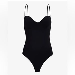 BLACK Body Contour High Compression Bustier Bodysuit